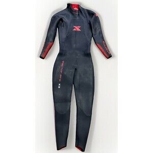 XTERRA Vector Pro X3 Full Wetsuit Medium Triathlon Long Sleeves Black Red X